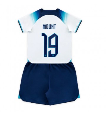 England Mason Mount #19 Hjemmedraktsett Barn VM 2022 Kortermet (+ Korte bukser)